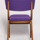 Mid-Century Modern Bumerang Chair, Purple Wool, Poland, 1960s
