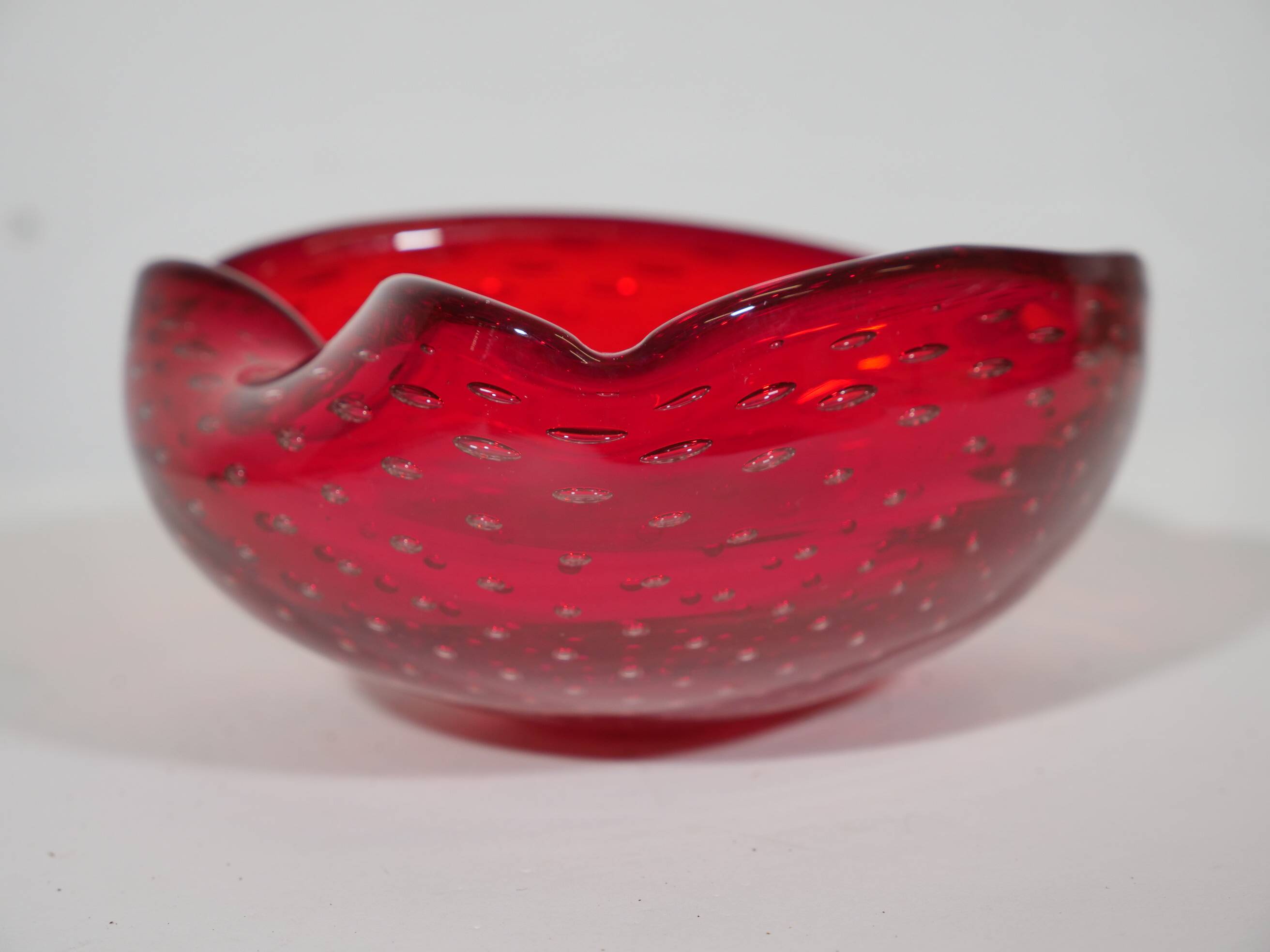 Carlo scarpa venini murano glass bowl