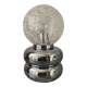 Space Age lamp in chrome metal and glass