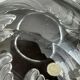 "Vagues" Art Decò Crystal Vase Signed Lalique, France 1960s