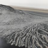 Black marble sculpture