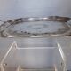 Tray in silver metal