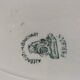 Plata oval iron earth A. Lebacqz & M. Bouchart St Amand Persian model