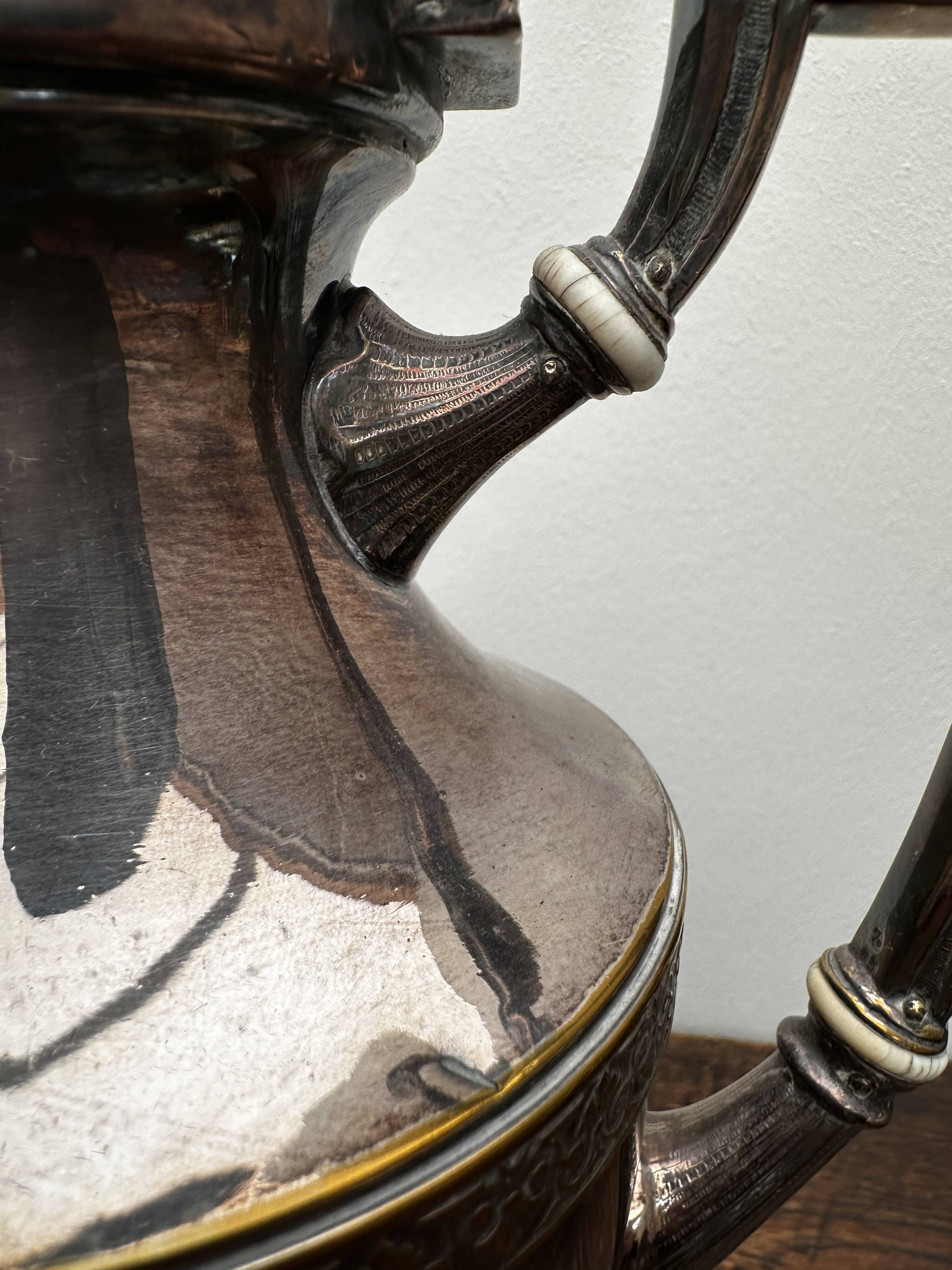 Silver-plated tea and coffee service from the Art Nouveau period