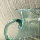 Pichet en verre  soufflé bullé  H24 cm