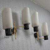 Pair of wall sconces 1950s style Arlus Lunel