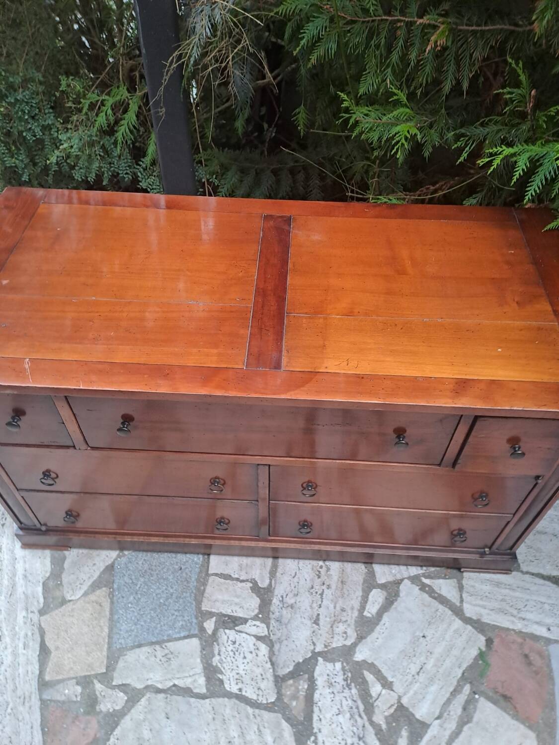 Commode Roche bobois en bois massif patine