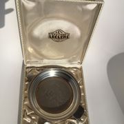 Baby plate silver metal spoon silver 30s
