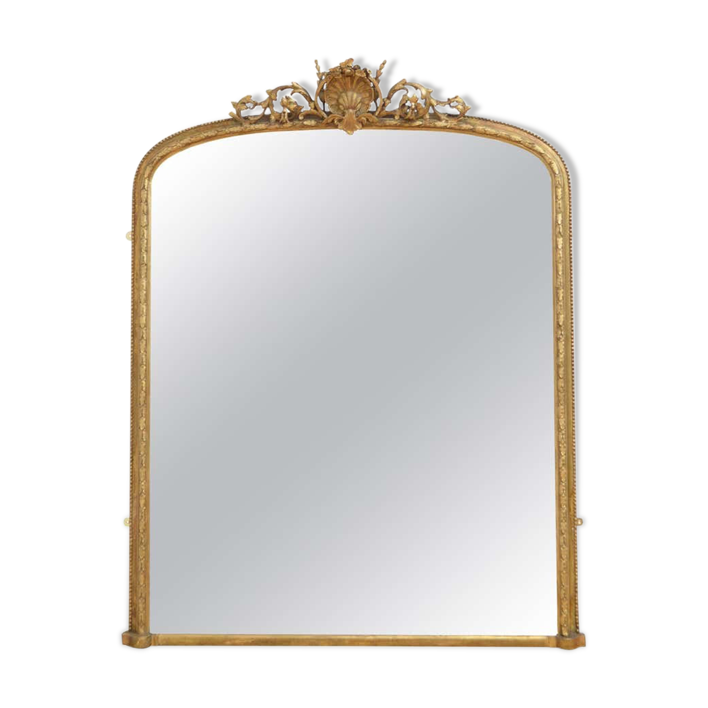 English victorian giltwood wall mirror - 174x138cm