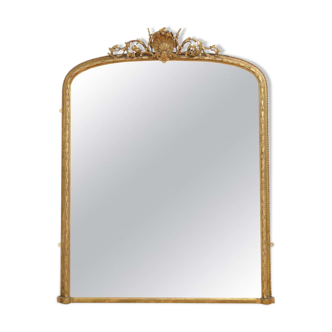 English victorian giltwood wall mirror - 174x138cm