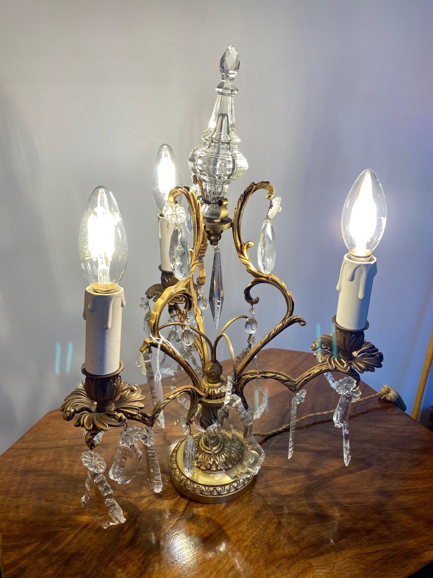 Bronze Girandole with 3 arms of lights