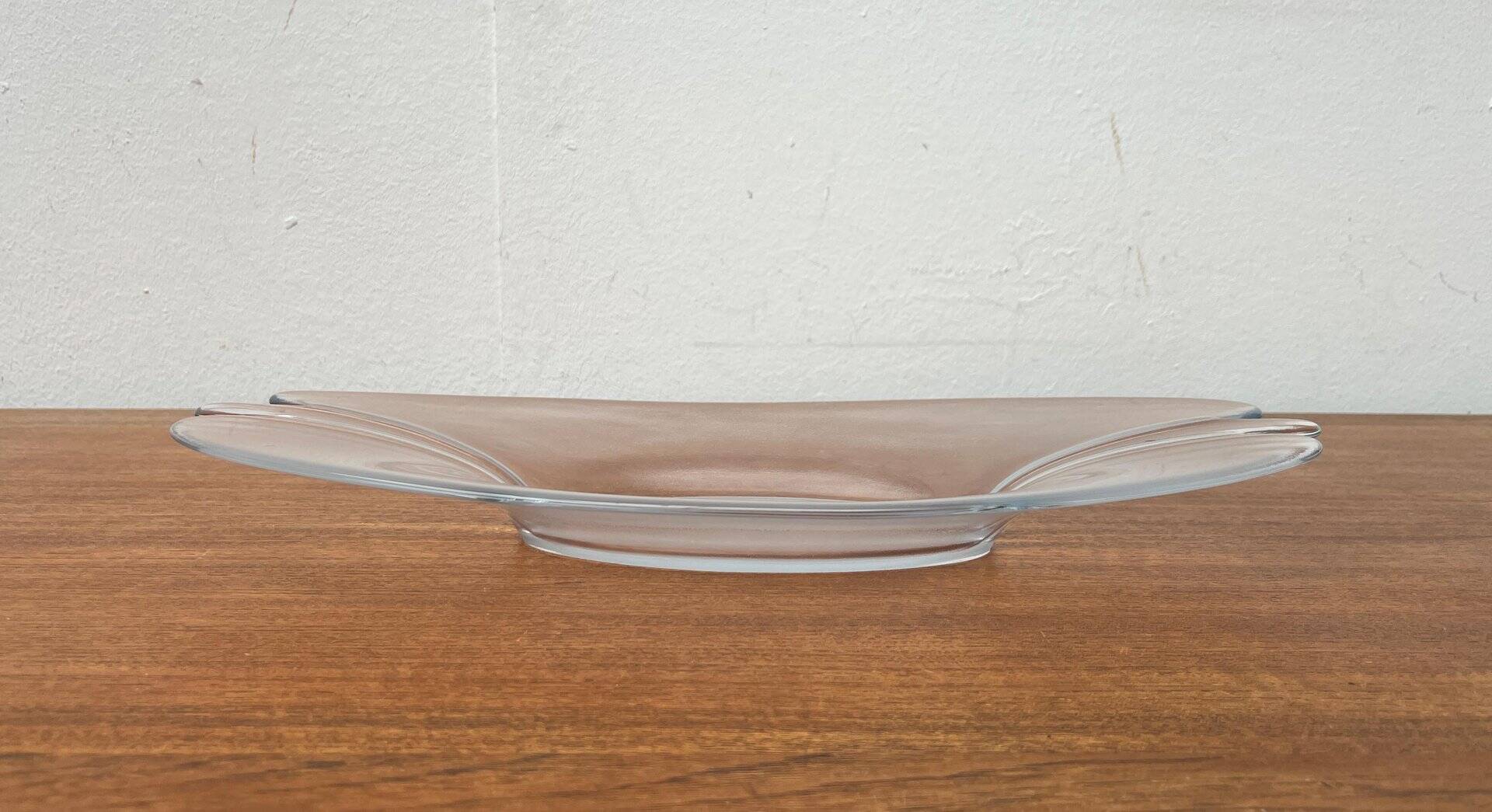 Vintage glass bowl from Holmegaard, 1970s.