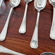 Christofle - Set of 12 Tosca pattern silver-plated table spoons