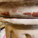 Terracotta lamp on fluted column