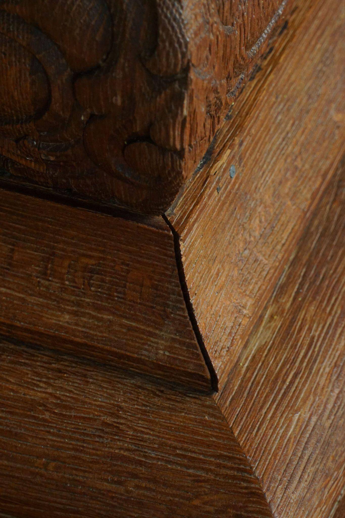 Art Nouveau dining table/desk in oak, early 20th century.
