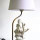 Bronze and Biscuit porcelain table lamp