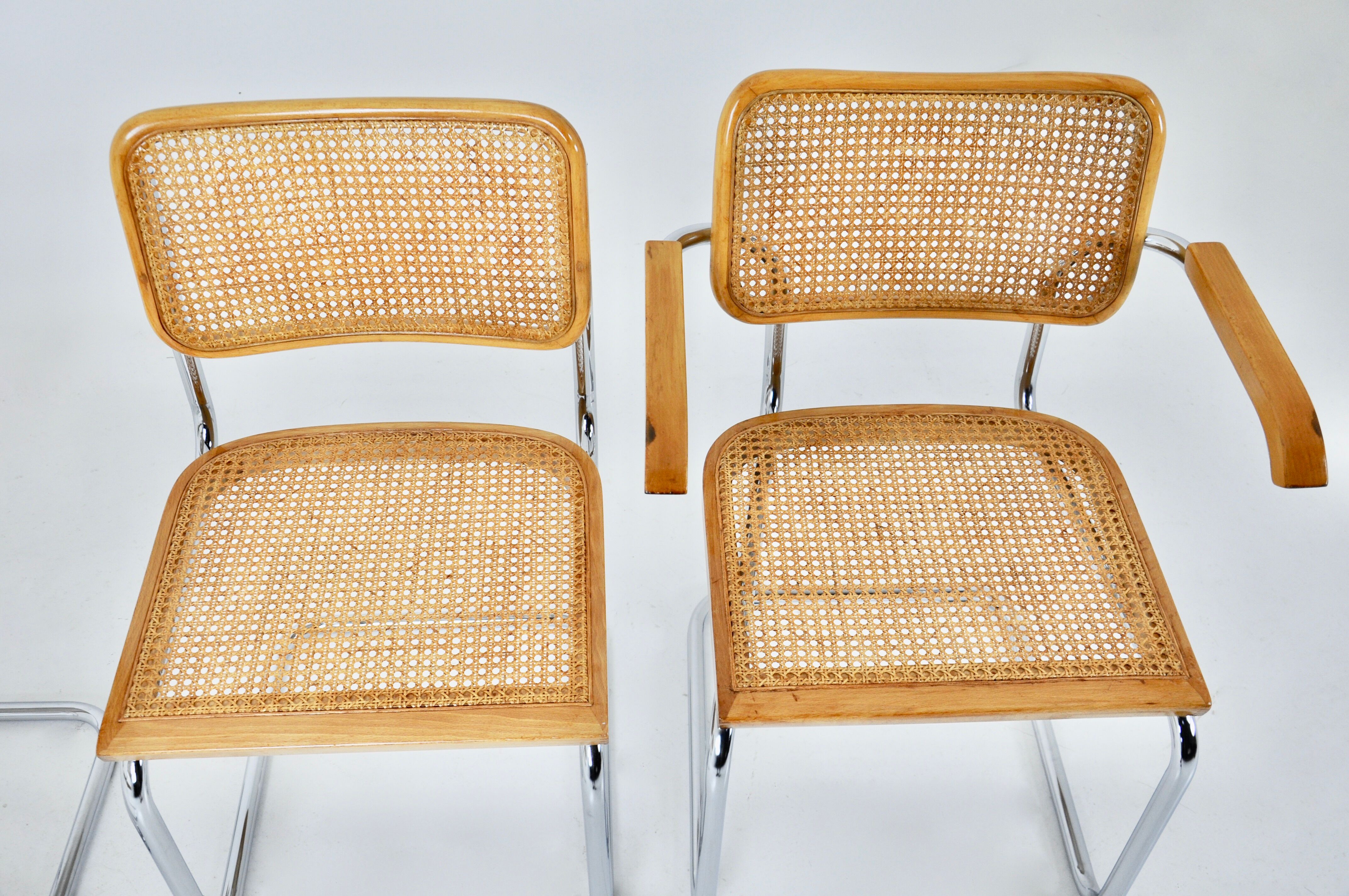 Dining chairs B32 by Marcel Breuer lot of 4