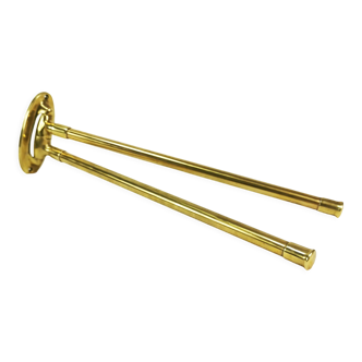 Art Deco brass towel rack, Germany 1930s