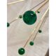 Contemporary Green “Star” Murano Glass Sputnik Chandelier