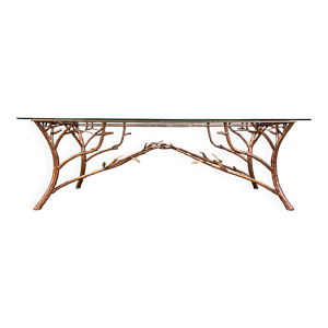 Table basse en fer forgé