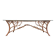 Vintage hand crafted wrought iron tree branches cocktail table, 1970s