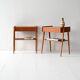 Pair of Vintage Scandinavian Teak Nightstands with hidden drawer