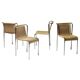 Gabriele Mucchi S5 Italian Modernity Dining Chairs with Chrome Tubular Frames and Rope Seats