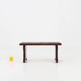 Rustic hand crafted wooden stool, France ca. 1880