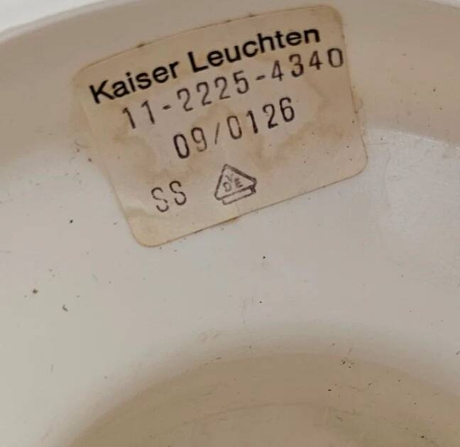 Vintage ceramic bubble floor lamp Kaiser Leuchten