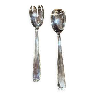 Silver-plated salad servers