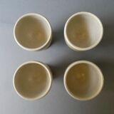 Set of 4 stoneware coffee cups