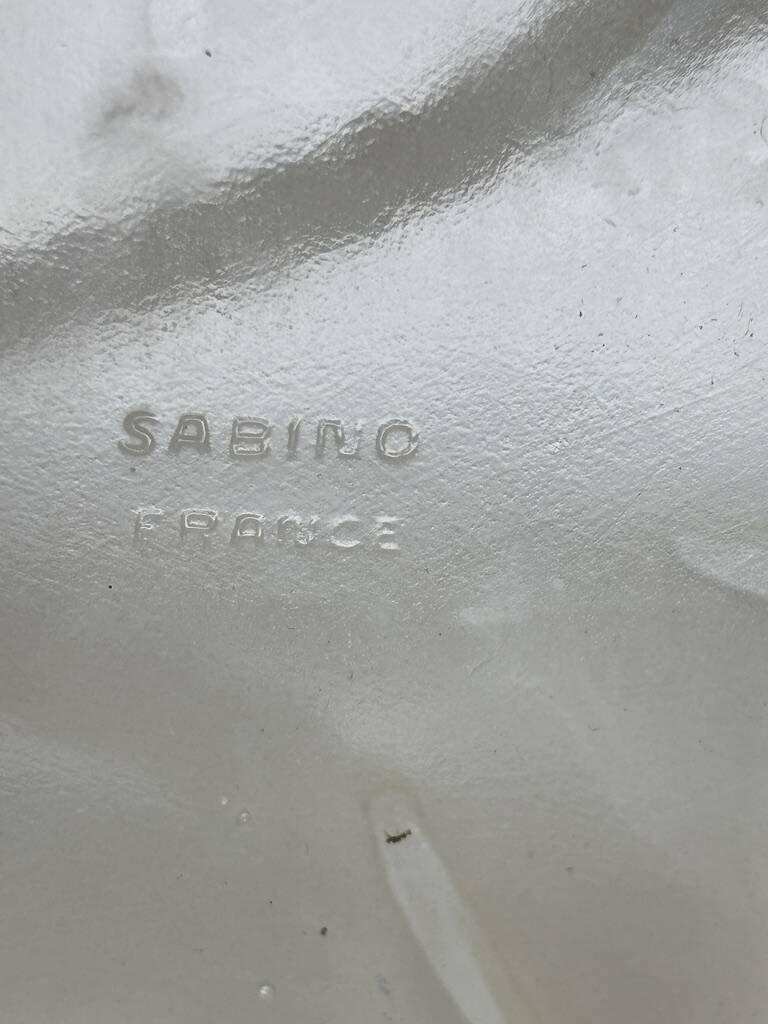 Sabino art deco basin ceiling light signed 1930 France