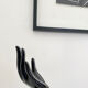 Black ceramic ring hand