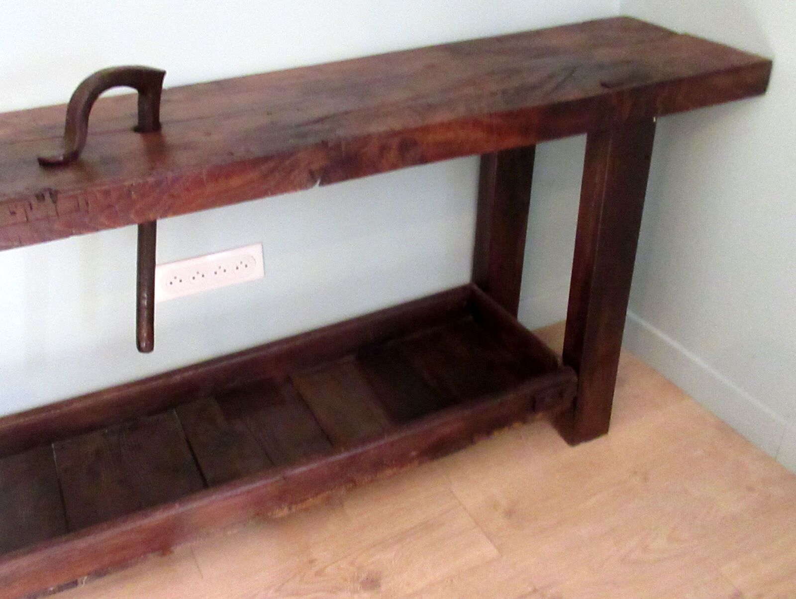 Workbench in oak, beech top