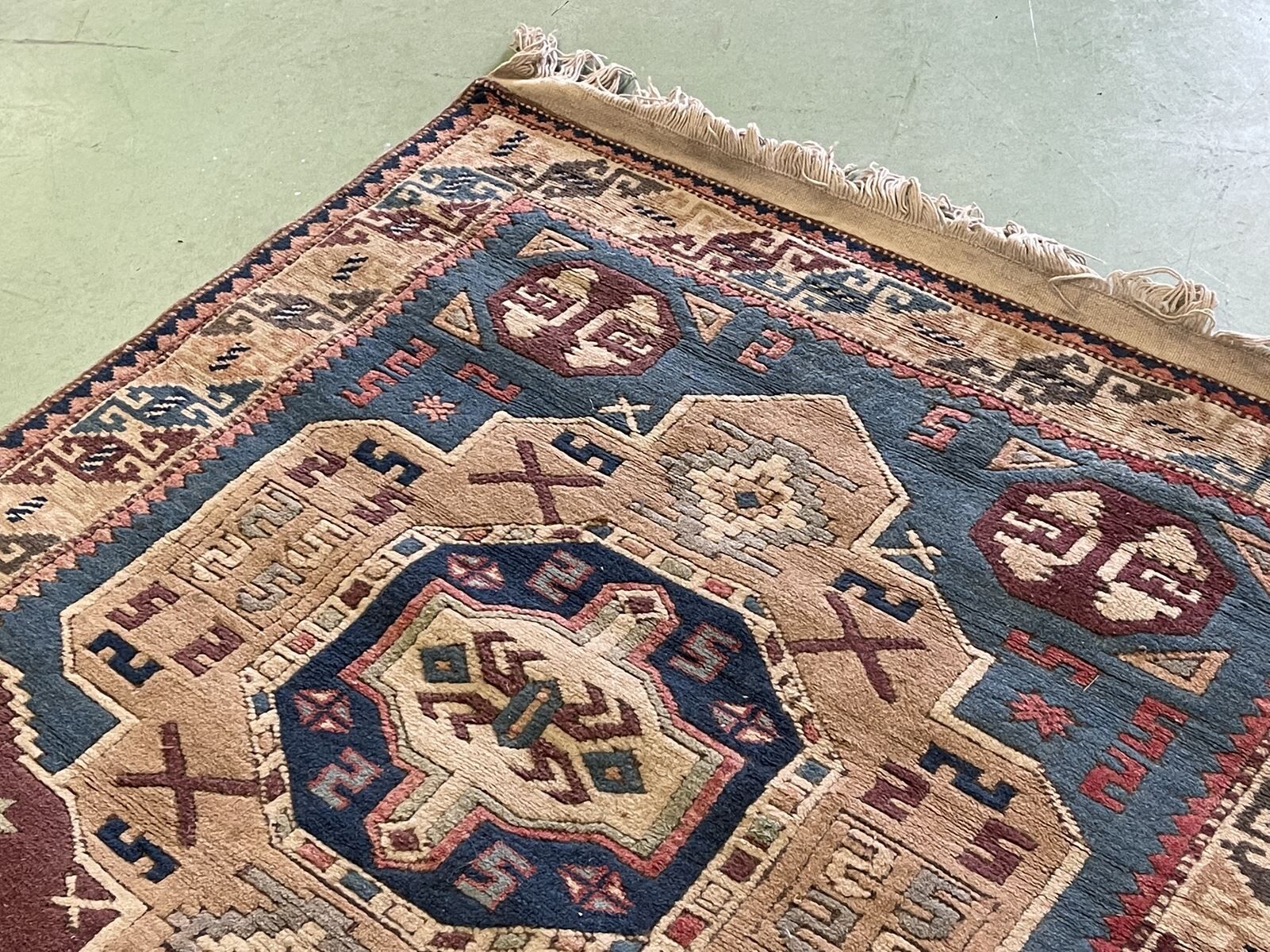 Handmade wool oriental carpet - 1m92x1m03