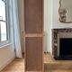 Glass cabinet in raw oak