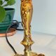 Chic bronze lamp with vintage gold patina