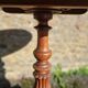 Antique mahogany and mahogany veneer pedestal table