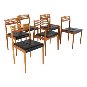 Ensemble de 5 + 1 chaises - design salle
