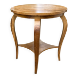 Old wooden pedestal table