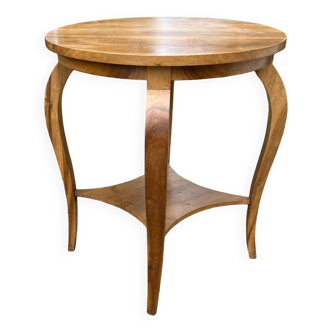 Old wooden pedestal table