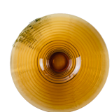 Thick smoked crystal cut, 70s