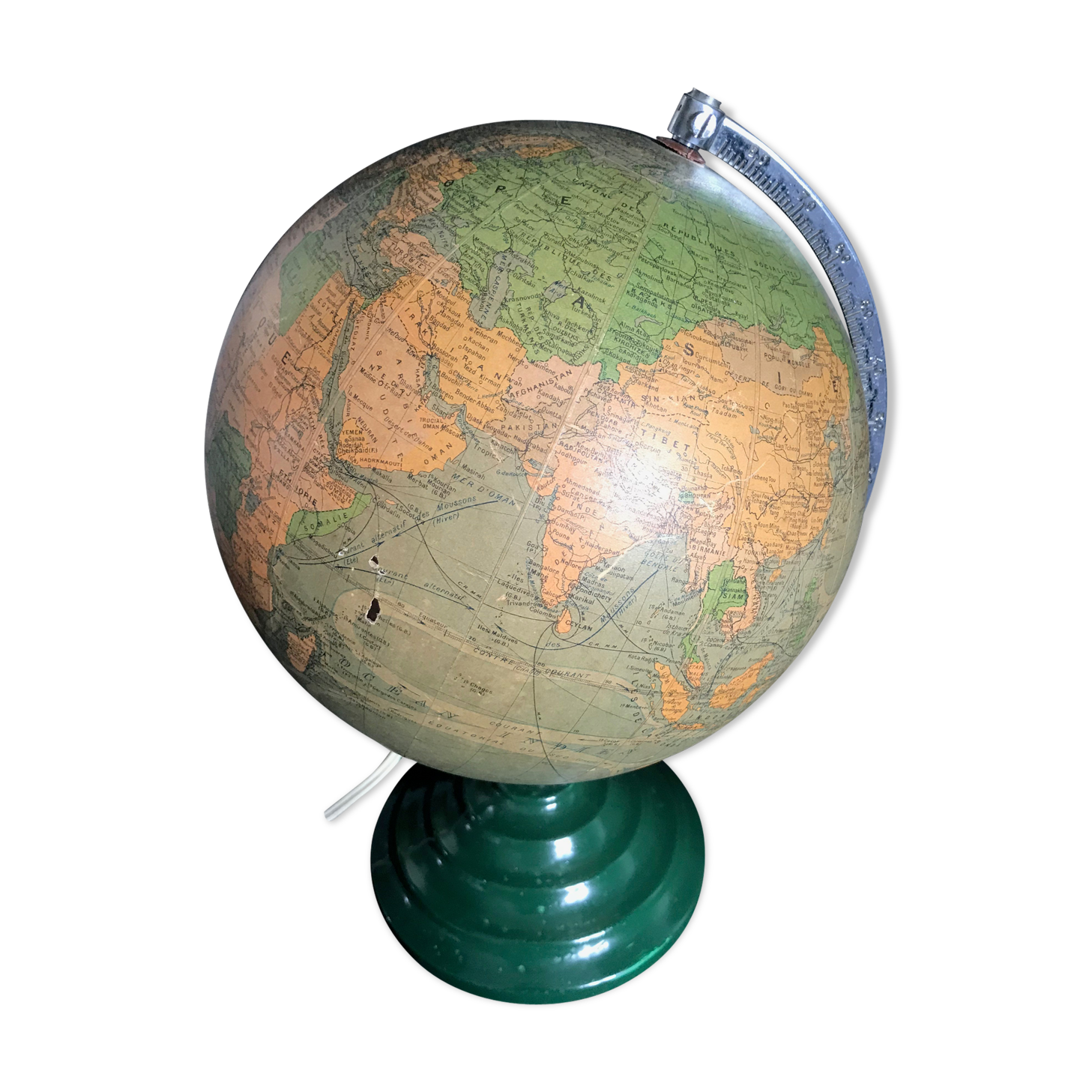 Globe terrestre M. Picquart par Perrina milieu XXème