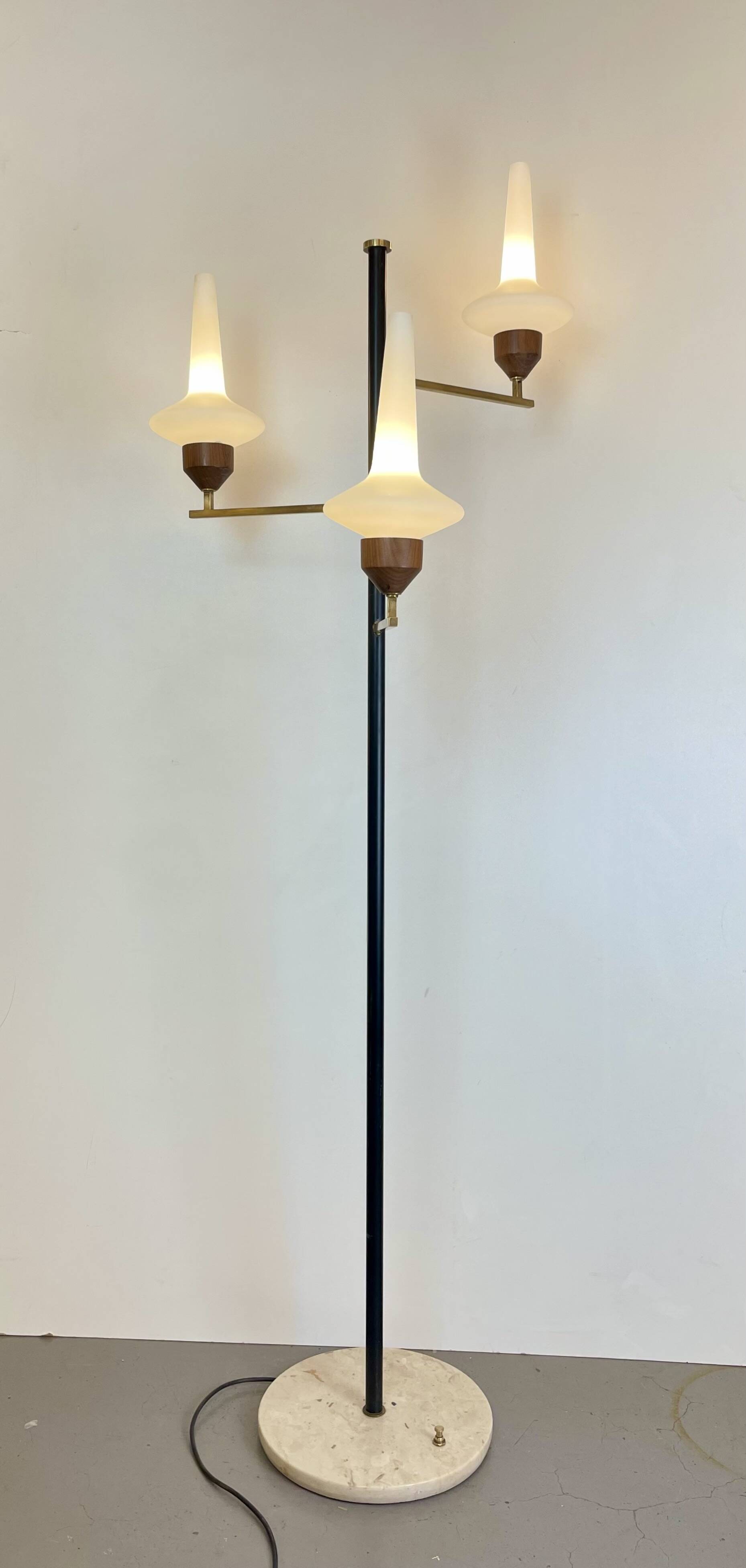 Mid-Century Floor Lamp att. To Stilnovo, 1950s