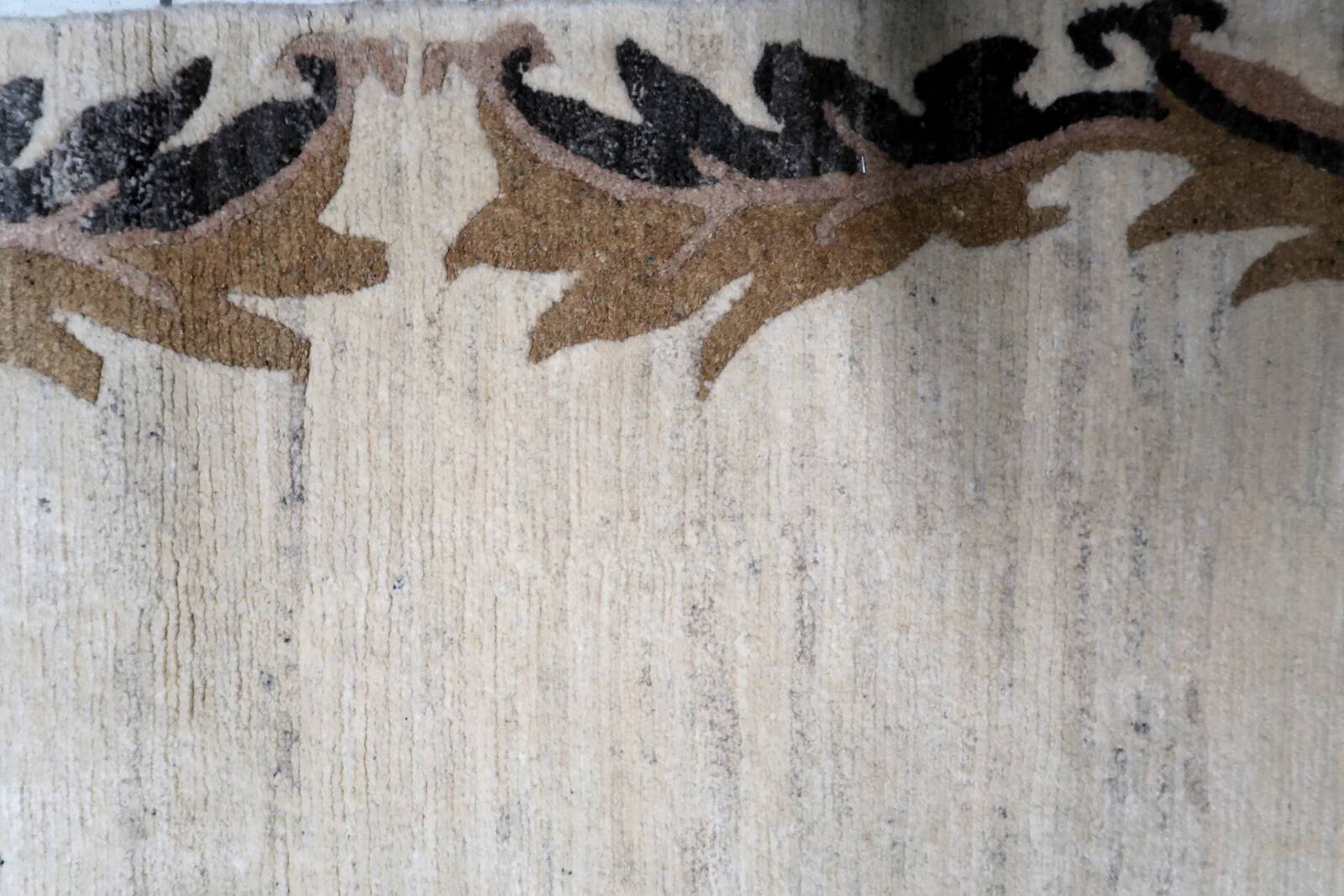 Vintage Tibetan Art Deco Khaden rug 92cm x 206cm 1960s