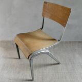 Wooden and metal chair by James Leonard, 1950s