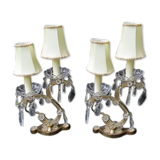 Paire de lampes de chevet Louis XIV d'époque française style Marie-Thérèse