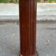 Column furniture with 5 drawers, cylindrical, made of solid wood, round chest of drawers.