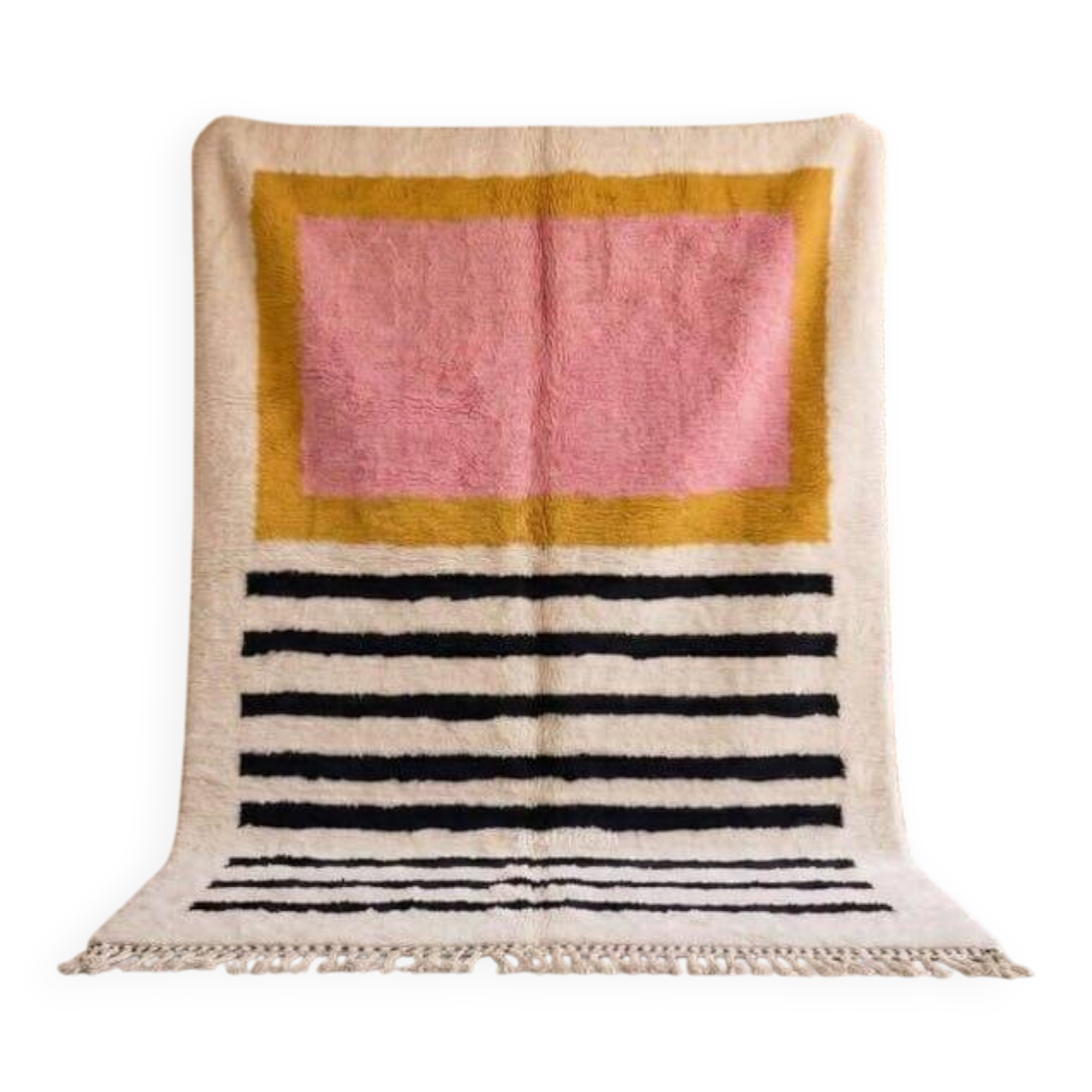 Tapis berbère fait main traditionnelle artisanale 2/3 m