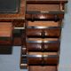 Gillow Library Desk in Burr Amboyna with Brass Gallery, circa 1852-1857